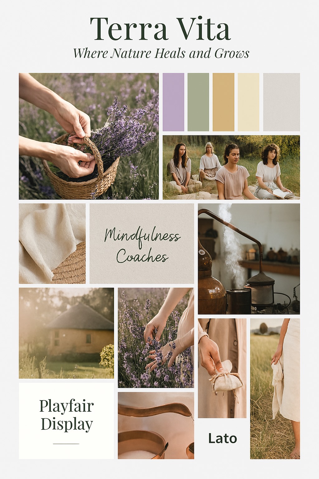 Terra Vita mindfulness moodboard